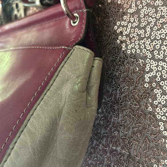 Coach Willis Purple Color Block Pink Leather 70th Anniversary Crossbody Purse - Picture 10 of 12